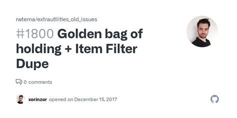 golden bag of holding item filter dupe|Items duplicating in the Bag of Holding — Beamdog Forums.